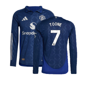 2024-2025 Man Utd Authentic Long Sleeve Away Shirt (Toone 7)