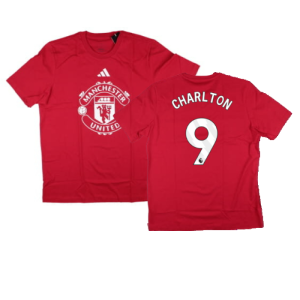 2024-2025 Man Utd DNA Graphic Tee (Red) (Charlton 9)