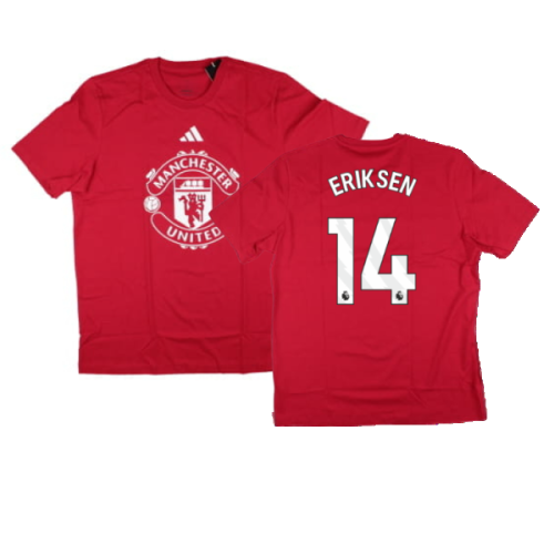 2024-2025 Man Utd DNA Graphic Tee (Red) (Eriksen 14)