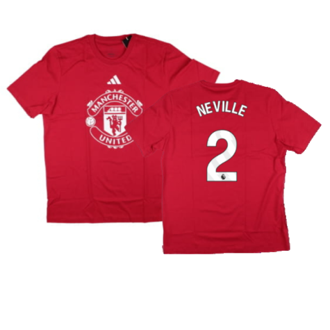 2024-2025 Man Utd DNA Graphic Tee (Red) (Neville 2)