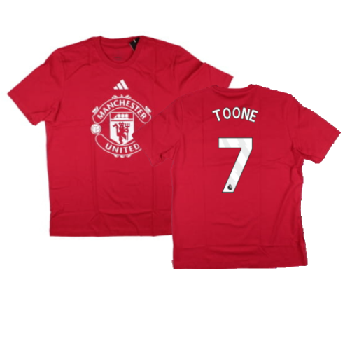 2024-2025 Man Utd DNA Graphic Tee (Red) (Toone 7)