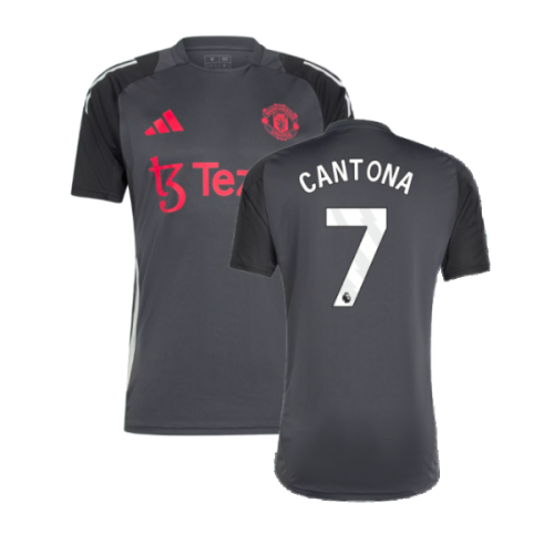 2024-2025 Man Utd EU Training Jersey (Carbon) (Cantona 7)