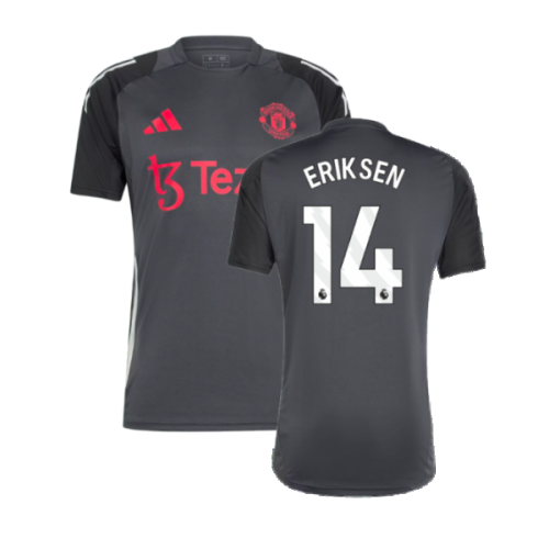 2024-2025 Man Utd EU Training Jersey (Carbon) (Eriksen 14)