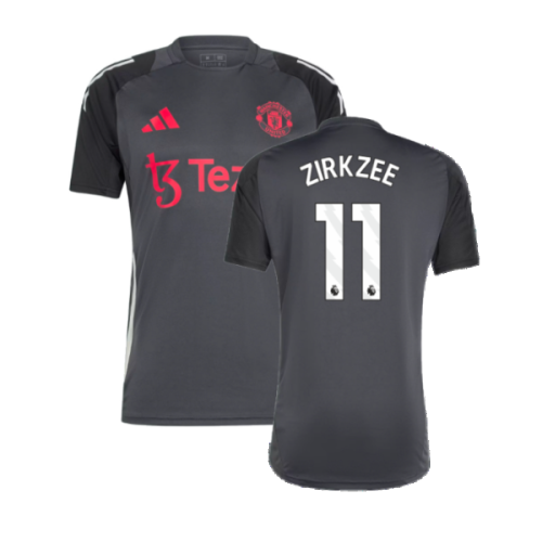 2024-2025 Man Utd EU Training Jersey (Carbon) (Zirkzee 11)