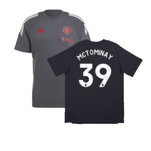 2024-2025 Man Utd EU Training Tee (Carbon) (McTominay 39)