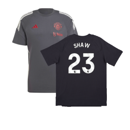 2024-2025 Man Utd EU Training Tee (Carbon) (Shaw 23)