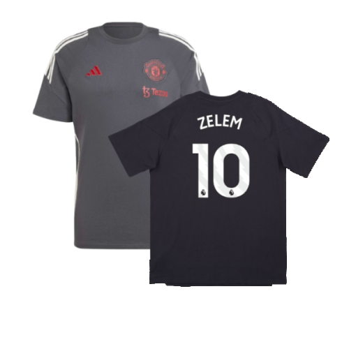 2024-2025 Man Utd EU Training Tee (Carbon) (Zelem 10)