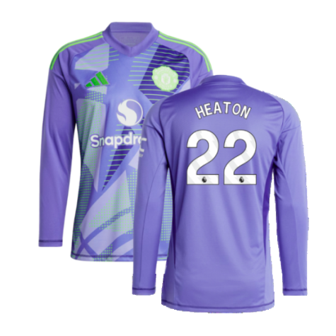 2024-2025 Man Utd Home LS Goalkeeper Shirt (Purple) (Heaton 22)