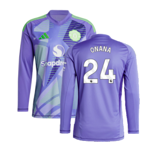 2024-2025 Man Utd Home LS Goalkeeper Shirt (Purple) (Onana 24)