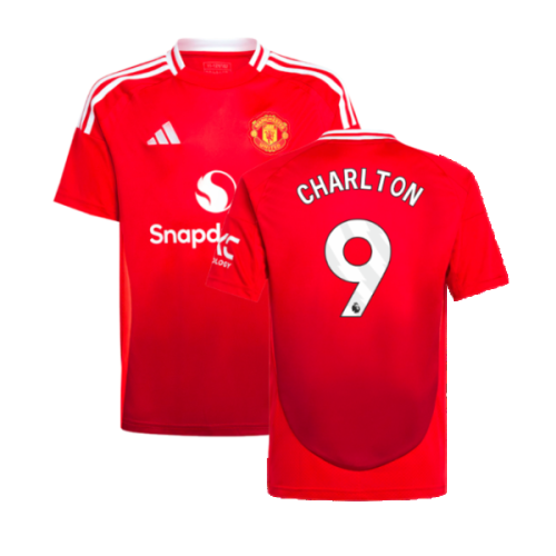 2024-2025 Man Utd Home Shirt (Kids) (Charlton 9)