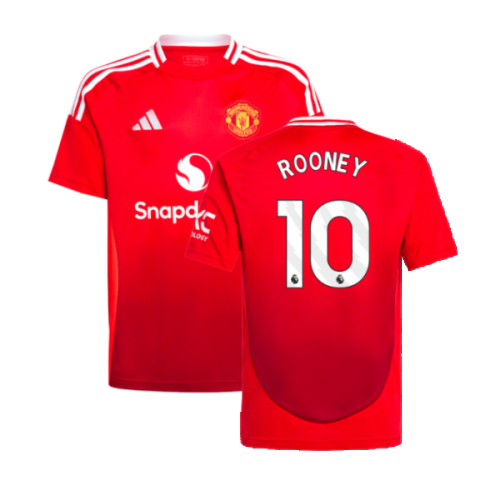 2024-2025 Man Utd Home Shirt (Kids) (Rooney 10)