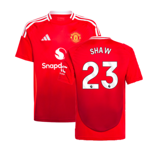 2024-2025 Man Utd Home Shirt (Kids) (Shaw 23)