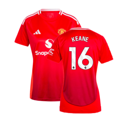 2024-2025 Man Utd Home Shirt (Womens) (Keane 16)