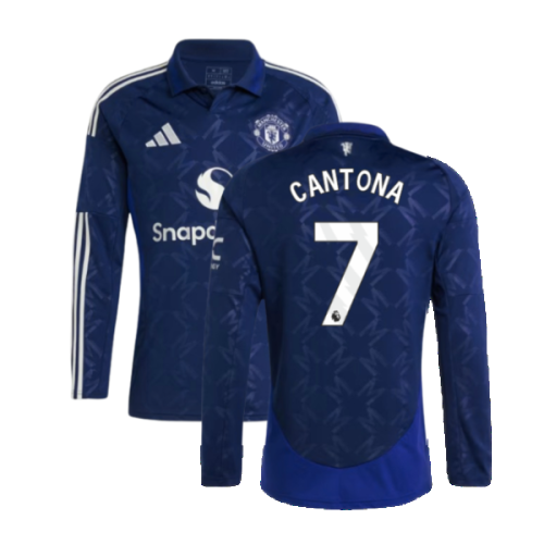 2024-2025 Man Utd Long Sleeve Away Shirt (Cantona 7)