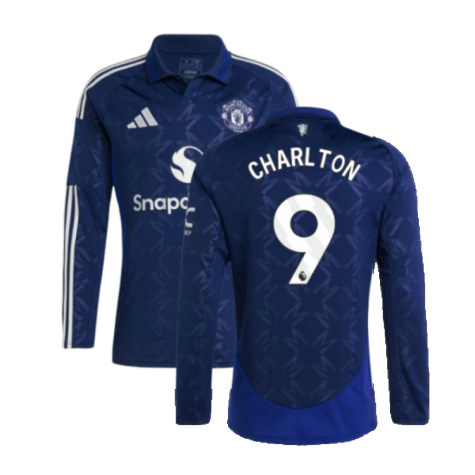 2024-2025 Man Utd Long Sleeve Away Shirt (Charlton 9)