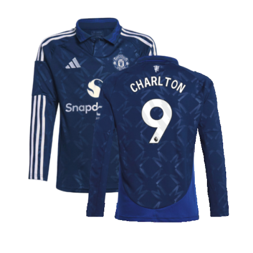 2024-2025 Man Utd Long Sleeve Away Shirt (Kids) (Charlton 9)