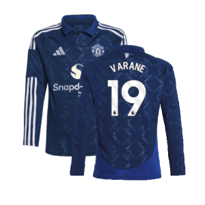 2024-2025 Man Utd Long Sleeve Away Shirt (Kids) (Varane 19)