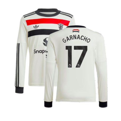 2024-2025 Man Utd Long Sleeve Third Shirt (Kids) (Garnacho 17)