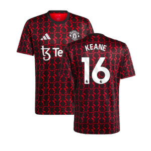 2024-2025 Man Utd Pre-Match Shirt (Black) (Keane 16) 2024-2025 Man Utd Pre-Match Shirt (Black) (Keane 16)