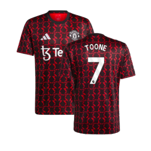 2024-2025 Man Utd Pre-Match Shirt (Black) (Toone 7) 2024-2025 Man Utd Pre-Match Shirt (Black) (Toone 7)