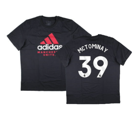 2024-2025 Man Utd Seasonal Graphic Tee (Night Grey) (McTominay 39)