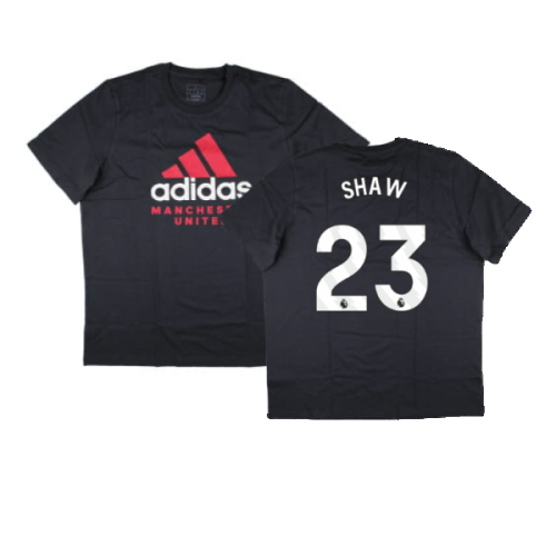 2024-2025 Man Utd Seasonal Graphic Tee (Night Grey) (Shaw 23)