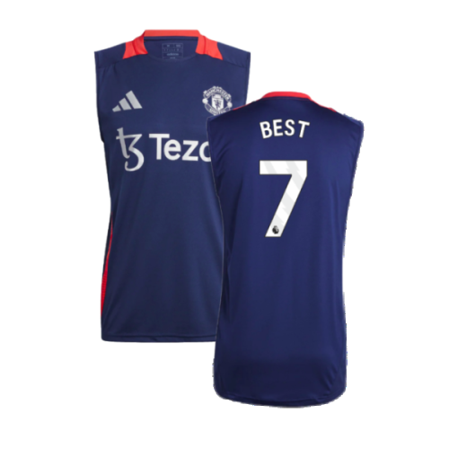 2024-2025 Man Utd Sleeveless Jersey (Night Indigo) (Best 7)