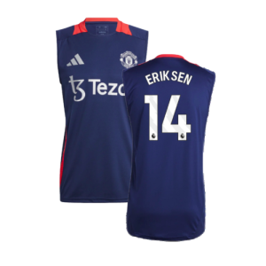 2024-2025 Man Utd Sleeveless Jersey (Night Indigo) (Eriksen 14)