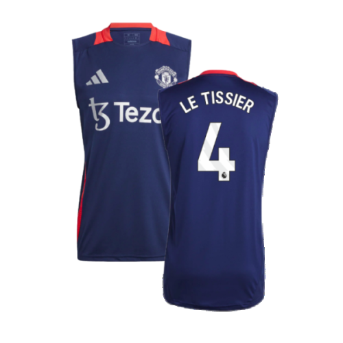 2024-2025 Man Utd Sleeveless Jersey (Night Indigo) (Le Tissier 4)