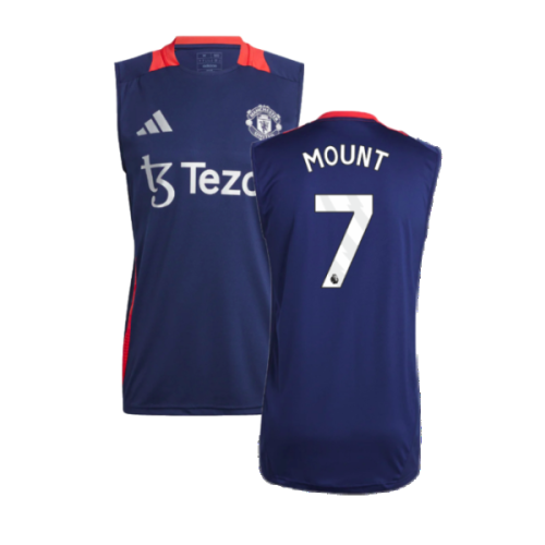 2024-2025 Man Utd Sleeveless Jersey (Night Indigo) (Mount 7)