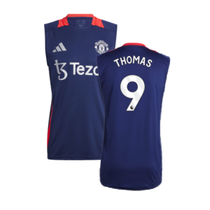 2024-2025 Man Utd Sleeveless Jersey (Night Indigo) (Thomas 9)