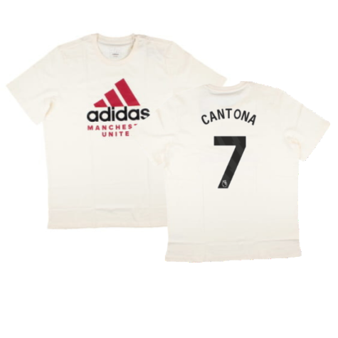 2024-2025 Man Utd SZN Graphic Tee (Cream White) (Cantona 7)