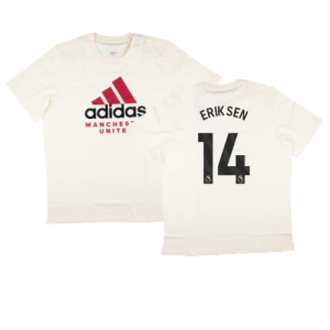 2024-2025 Man Utd SZN Graphic Tee (Cream White) (Eriksen 14)