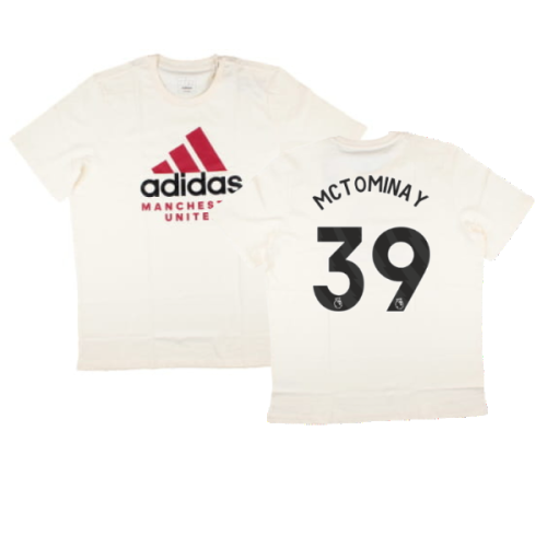 2024-2025 Man Utd SZN Graphic Tee (Cream White) (McTominay 39)