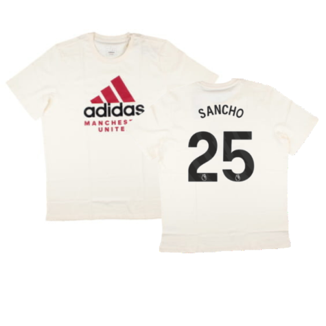 2024-2025 Man Utd SZN Graphic Tee (Cream White) (Sancho 25)