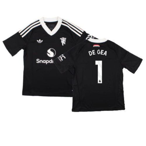 2024-2025 Man Utd Third Goalkeeper Shirt (Black) - Kids (De Gea 1)