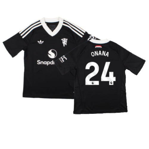 2024-2025 Man Utd Third Goalkeeper Shirt (Black) - Kids (Onana 24)