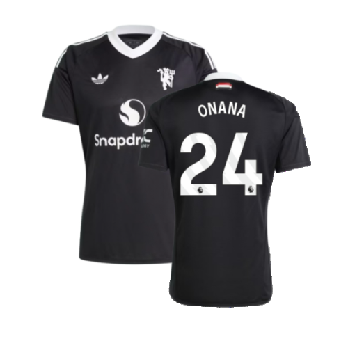 2024-2025 Man Utd Third Goalkeeper Shirt (Black) (Onana 24)