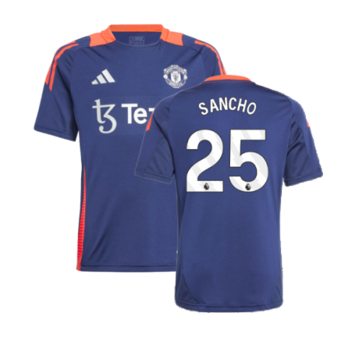 2024-2025 Man Utd Training Jersey (Night Indigo) - Kids (Sancho 25)