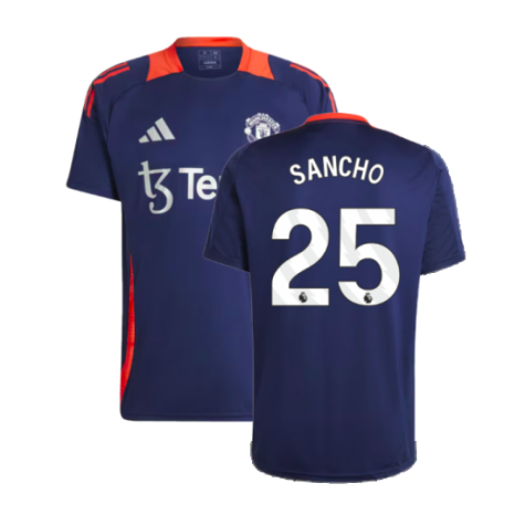 2024-2025 Man Utd Training Jersey (Night Indigo) (Sancho 25)