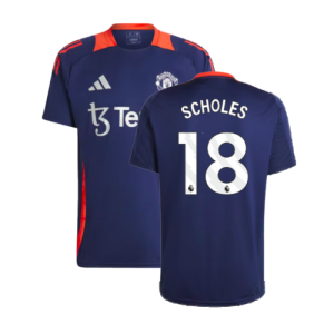 2024-2025 Man Utd Training Jersey (Night Indigo) (Scholes 18)