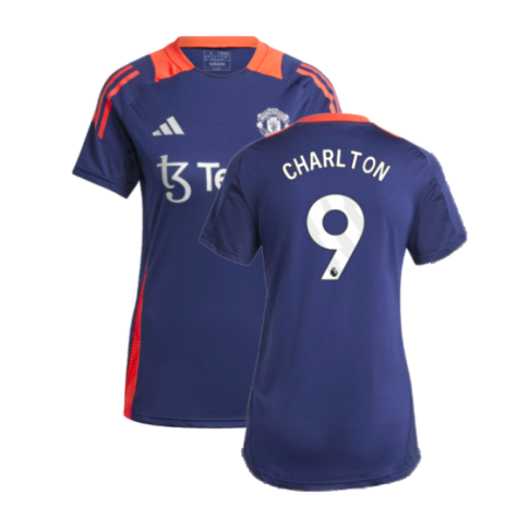 2024-2025 Man Utd Training Jersey (Night Indigo) - Womens (Charlton 9)