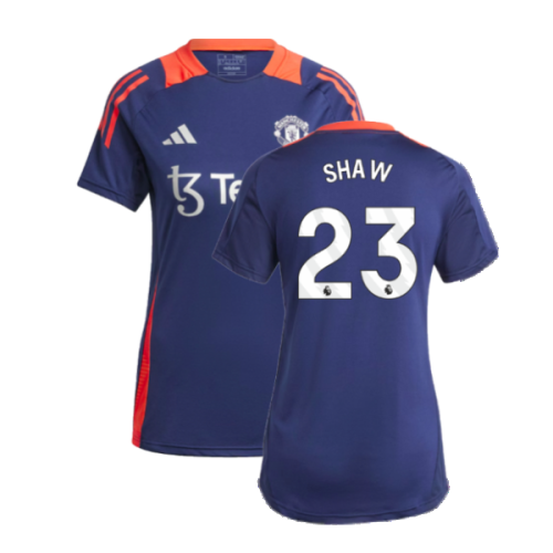 2024-2025 Man Utd Training Jersey (Night Indigo) - Womens (Shaw 23)
