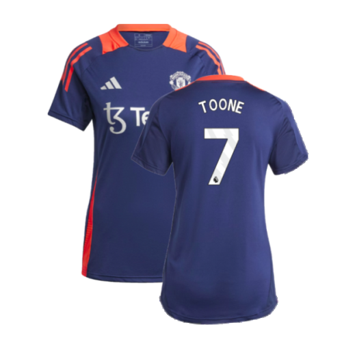 2024-2025 Man Utd Training Jersey (Night Indigo) - Womens (Toone 7)