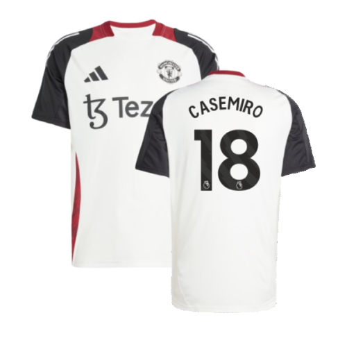 2024-2025 Man Utd Training Jersey (Off White) (Casemiro 18)