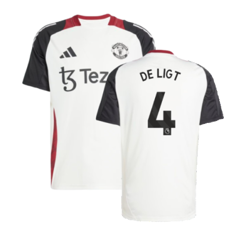 2024-2025 Man Utd Training Jersey (Off White) (De Ligt 4)