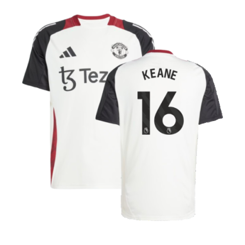 2024-2025 Man Utd Training Jersey (Off White) (Keane 16)