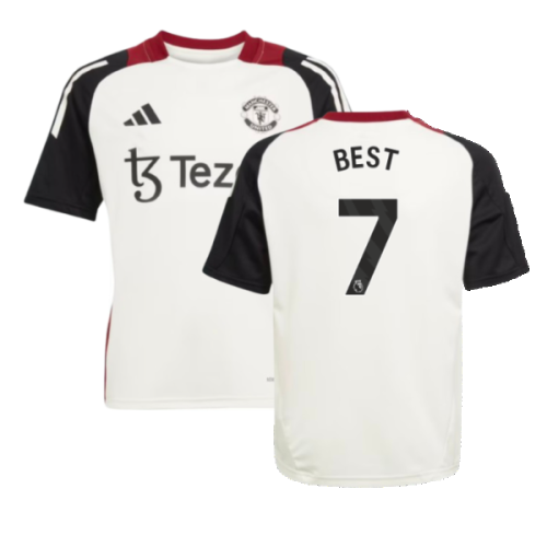 2024-2025 Man Utd Training Jersey (Off White) - Kids (Best 7)