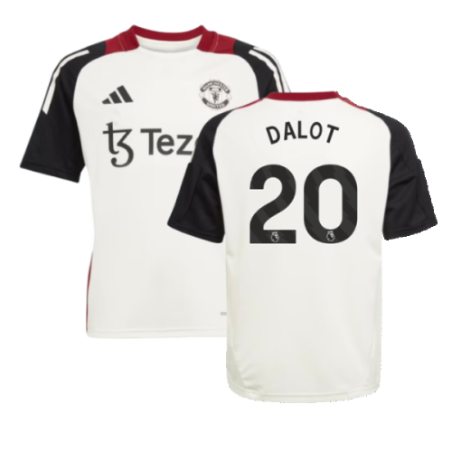 2024-2025 Man Utd Training Jersey (Off White) - Kids (Dalot 20)