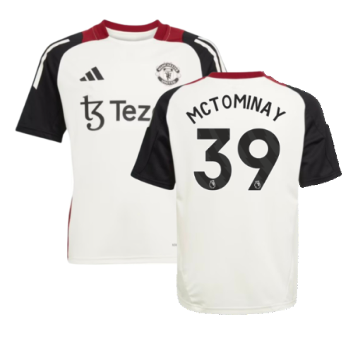 2024-2025 Man Utd Training Jersey (Off White) - Kids (McTominay 39)